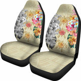 Hawaii Polynesian Flowers Swimming Turtles Car Seat Covers - New - 091114 - YourCarButBetter