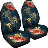 Hawaii Polynesian Turtle Hibiscus Car Set Cover - 091114 - YourCarButBetter