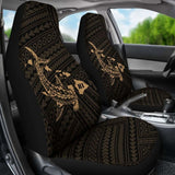 Hawaii Shark Gold Polynesian Car Seat Covers - 1 102802 - YourCarButBetter