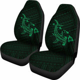 Hawaii Shark Green Polynesian Car Seat Covers - 1 102802 - YourCarButBetter