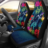 Hawaii Shark Tropical Color Car Seat Cover - 4 102802 - YourCarButBetter