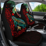 Hawaii Tiki Polynesian Car Seat Cover - Turtle Mix Hibiscus Red Awesome 091114 - YourCarButBetter