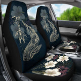 Hawaii Tropical Hibiscus Turtle Shark Aumakua Car Seat Covers - Lucas Style - Blue - New - 091114 - YourCarButBetter