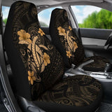 Hawaii Turtle Flower Polynesian Car Seat Covers - Gold - New Awesome 091114 - YourCarButBetter
