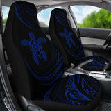 Hawaii Turtle Hibiscus Car Seat Covers - Blue - Best Look - 091114 - YourCarButBetter