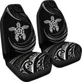 Hawaii Turtle Hibiscus Car Seat Covers - White - Best Look - 091114 - YourCarButBetter