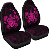 Hawaii Turtle Hibiscus Map Car Seat Covers - Pink - New - 091114 - YourCarButBetter