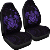 Hawaii Turtle Hibiscus Map Car Seat Covers - Purple - New - 091114 - YourCarButBetter