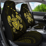 Hawaii Turtle Hibiscus Map Car Seat Covers - Yellow - New - 091114 - YourCarButBetter