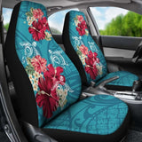 Hawaii Turtle Hibiscus Plumeria Blue Polynesian - Car Seat Cover New Awesome 091114 - YourCarButBetter