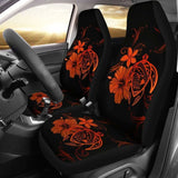 Hawaii Turtle Hibiscus Poly Orange Car Seat Covers - New - Awesome 091114 - YourCarButBetter