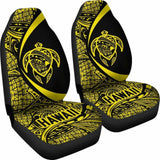Hawaii Turtle Map Polynesian Car Seat Covers - Yellow - Best Look - New 091114 - YourCarButBetter