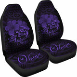 Hawaii Turtle Ohana Hibiscus Poly Car Seat Covers - Purple - New Awesome 091114 - YourCarButBetter
