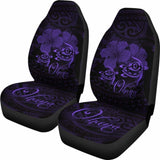 Hawaii Turtle Ohana Hibiscus Poly Car Seat Covers - Purple - New Awesome 091114 - YourCarButBetter