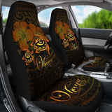 Hawaii Turtle Ohana Hibiscus Poly Car Seat Covers - Yellow - New Awesome 091114 - YourCarButBetter