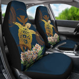 Hawaii Turtle Plumeria Polynesian Kanaka Map - Blue Style - Car Seat Cover New Awesome 091114 - YourCarButBetter
