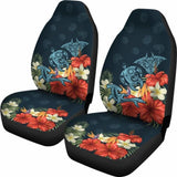 Hawaii Turtle Shark Manta Ray Hibiscus Plumeria Car Set Cover - New - Awesome 091114 - YourCarButBetter
