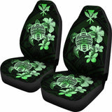 Hawaiian Kanaka Hibiscus Plumeria Mix Polynesian Turtle Car Seat Covers Green New Awesome 091114 - YourCarButBetter