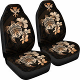 Hawaiian Kanaka Hibiscus Plumeria Mix Polynesian Turtle Car Seat Covers Orange New Awesome 091114 - YourCarButBetter