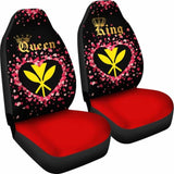 (Hawaiian) Kanaka Maoli Car Seat Cover Couple King Queen 105905 - YourCarButBetter