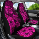 Hawaiian Map Turtle Hibiscus Pink Vintage Polynesian Car Seat Covers - New 091114 - YourCarButBetter
