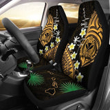 Heartbeat Polynesian Hawaii Car Seat Covers Plumeria Turtle Amazing 091114 - YourCarButBetter