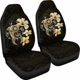 Hibiscus Plumeria Mix Polynesian Gold Turtle Car Seat Covers - New - Awesome 091114 - YourCarButBetter