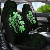 Hibiscus Plumeria Mix Polynesian Green Turtle Car Seat Covers - New - Awesome 091114 - YourCarButBetter