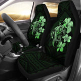 Hibiscus Plumeria Mix Polynesian Green Turtle Car Seat Covers - New - Awesome 091114 - YourCarButBetter