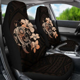 Hibiscus Plumeria Mix Polynesian Orange Turtle Car Seat Covers - New - Awesome 091114 - YourCarButBetter