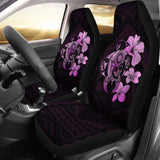 Hibiscus Plumeria Mix Polynesian Pink Turtle Car Seat Covers - New - Awesome 091114 - YourCarButBetter