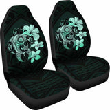 Hibiscus Plumeria Mix Polynesian Turquoise Turtle Car Seat Covers - New - Awesome 091114 - YourCarButBetter