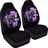 Hibiscus Plumeria Mix Polynesian Violet Turtle Car Seat Covers - New - Awesome 091114 - YourCarButBetter