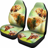 Highland Cows - Car Seat Covers 144730 - YourCarButBetter