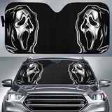 Horror Scary Ghostface Car Auto Sun Shades 212903 - YourCarButBetter