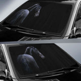 Horse Black Hd 5K Car Sun Shade 172609 - YourCarButBetter