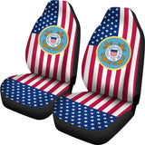 Iconic American Flag US Coast Guard Car Seat Covers 210701 - YourCarButBetter