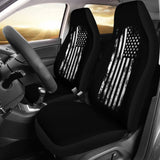 Iconic Black American Flag Car Seat Covers 211005 - YourCarButBetter