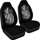 Iconic Black American Flag Car Seat Covers 211005 - YourCarButBetter