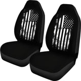 Iconic Black American Flag Car Seat Covers 211005 - YourCarButBetter