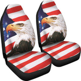 Iconic Eagle American Flag Car Seat Covers 211005 - YourCarButBetter