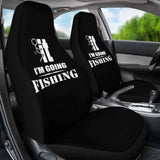 I’m Going Fishing Car Seat Covers 113208 - YourCarButBetter