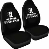 I’m Going Fishing Car Seat Covers 113208 - YourCarButBetter