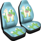 Into The Joy Of Llama And Cactus Car Seat Covers 212403 - YourCarButBetter