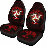 Isle Of Man Celtic Car Seat Covers - Celtic Triskelion & Tree Of Life - 110424 - YourCarButBetter
