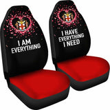 Jamaica Car Seat Covers Couple Valentine Everthing I Need (Set Of Two) 161012 - YourCarButBetter