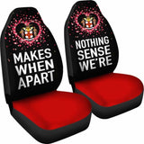 Jamaica Car Seat Covers Couple Valentine Nothing Make Sense (Set Of Two) 161012 - YourCarButBetter