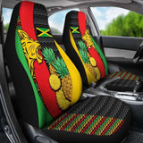 Jamaica Car Seat Covers - Jamaican Lion - Amazing 161012 - YourCarButBetter