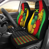 Jamaica Car Seat Covers - Jamaican Lion - Amazing 161012 - YourCarButBetter
