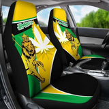 Jamaica Lion Car Seat Covers Flag Version Amazing 161012 - YourCarButBetter